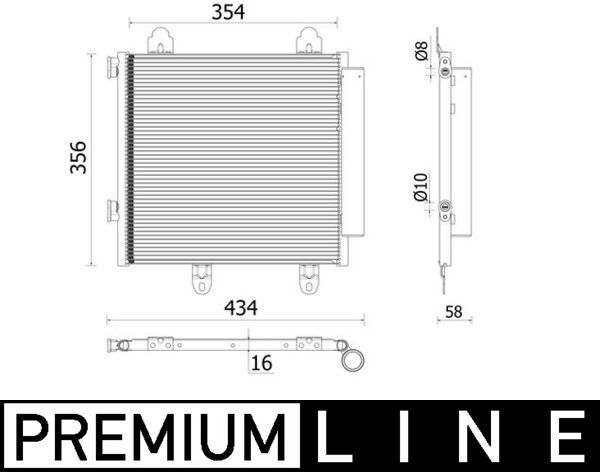 Kondensator, Klimaanlage MAHLE AC897000P