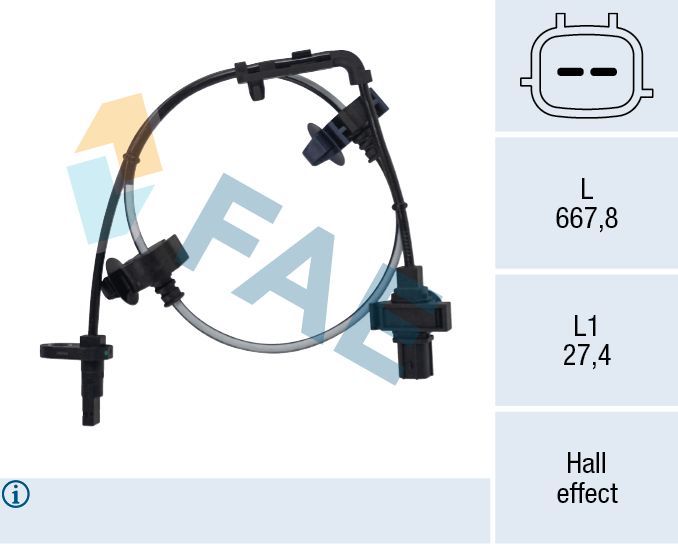 Sensor, Raddrehzahl FAE 78693