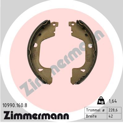 Bremsbackensatz Feststellbremse ZIMMERMANN 10990.160.8