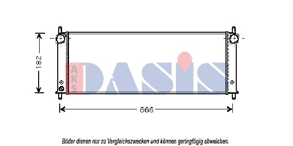 Kühler, Motorkühlung AKS DASIS 172003N