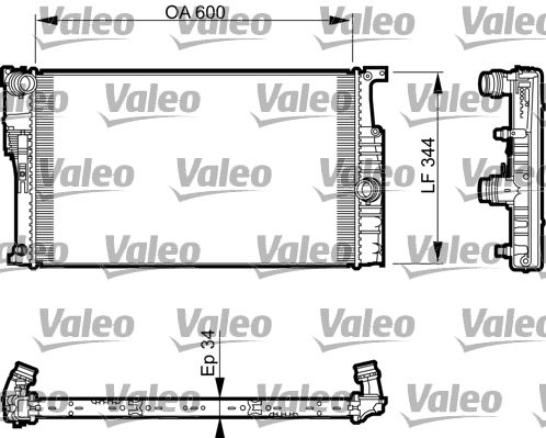 Kühler, Motorkühlung VALEO 735493
