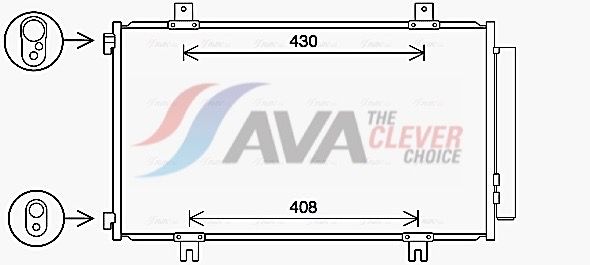 Kondensator, Klimaanlage AVA QUALITY COOLING SZ5151D