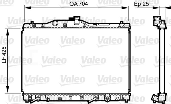 Kühler, Motorkühlung VALEO 731629