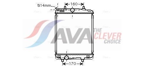 Kühler, Motorkühlung AVA QUALITY COOLING TO2359