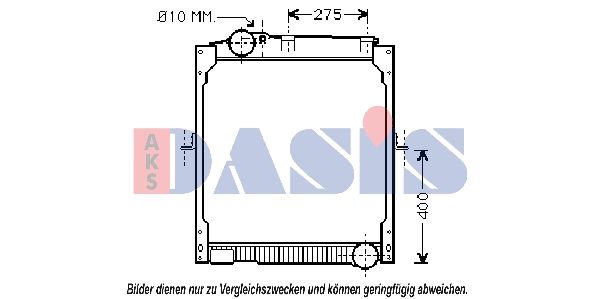 Kühler, Motorkühlung AKS DASIS 130033N
