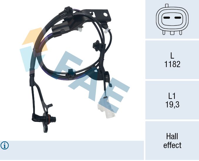 Sensor, Raddrehzahl FAE 78739