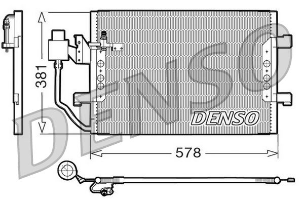 Kondensator, Klimaanlage DENSO DCN17001