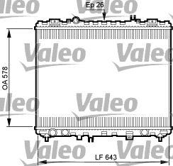 Kühler, Motorkühlung VALEO 735506