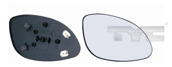Spiegelglas, Außenspiegel TYC 325-0044-1