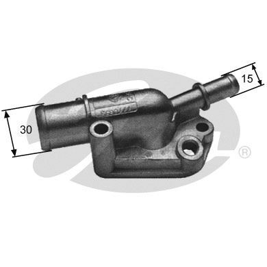 Thermostat, Kühlmittel GATES th09287g1