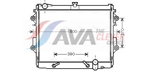 Kühler, Motorkühlung AVA QUALITY COOLING TO2491