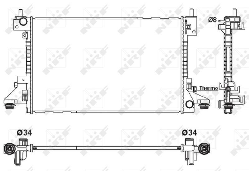 Kühler, Motorkühlung NRF 53160