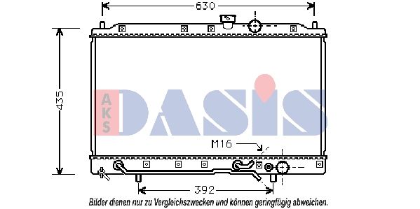 Kühler, Motorkühlung AKS DASIS 140054N