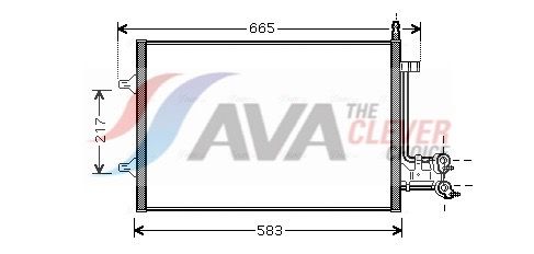 Kondensator, Klimaanlage AVA QUALITY COOLING FDA5395