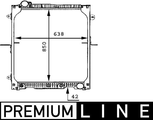 Kühler, Motorkühlung MAHLE CR665000P