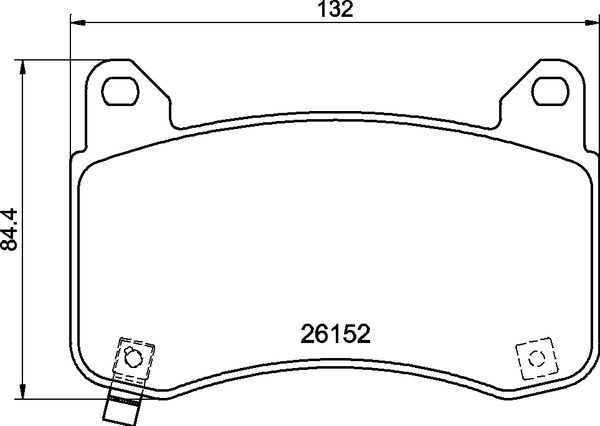Bremsbelagsatz, Scheibenbremse BREMBO P 09 029