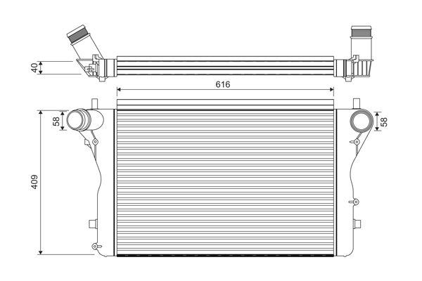 Ladeluftkühler VALEO 818391