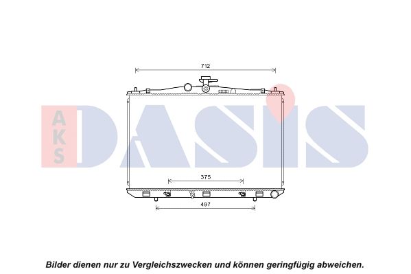 Kühler, Motorkühlung AKS DASIS 210261N