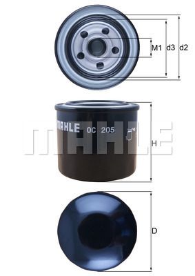 Oljefilter KNECHT OC 205