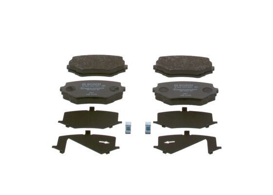 Bremsbelagsatz, Scheibenbremse BOSCH 0986424658