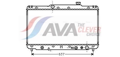 Kühler, Motorkühlung AVA QUALITY COOLING TO2186