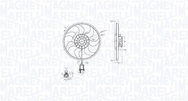 Lüfter, Motorkühlung MAGNETI MARELLI 069422861010