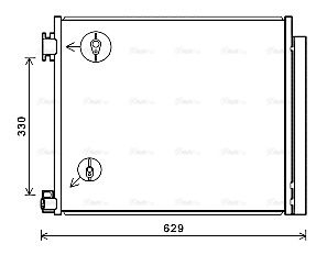 Kondensator, Klimaanlage AVA QUALITY COOLING dn5422d