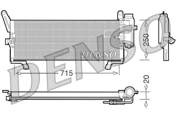 Kondensator, Klimaanlage DENSO DCN09090