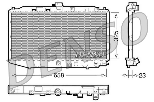Kühler, Motorkühlung DENSO DRM40002