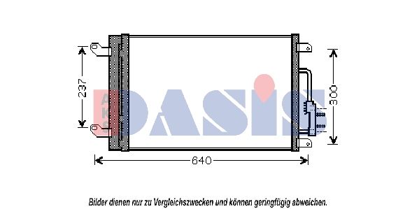 Kondensator, Klimaanlage AKS DASIS 302003N