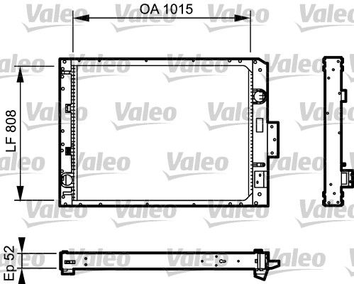 Kühler, Motorkühlung VALEO 733479
