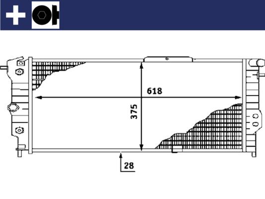 Kühler, Motorkühlung MAHLE CR440000S