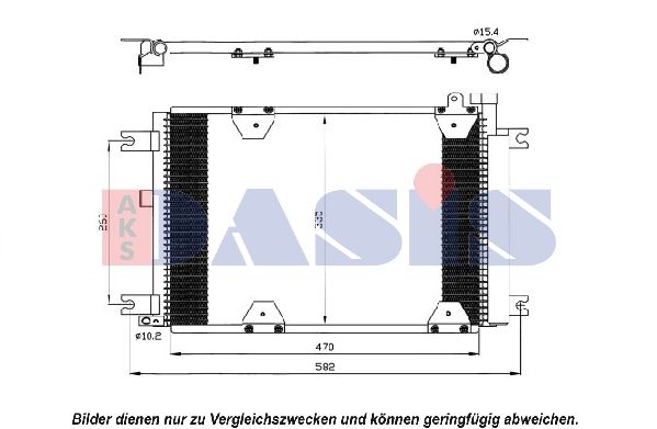 Kondensator, Klimaanlage AKS DASIS 322016N