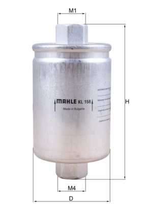 Kraftstofffilter MAHLE KL158