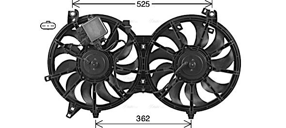 Lüfter, Motorkühlung AVA QUALITY COOLING to7762