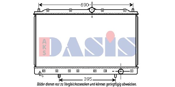 Kühler, Motorkühlung AKS DASIS 140063N