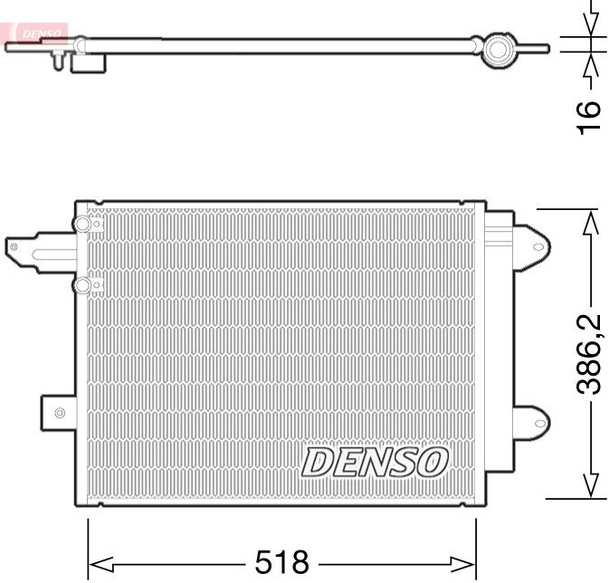 Kondensator, Klimaanlage DENSO DCN02005