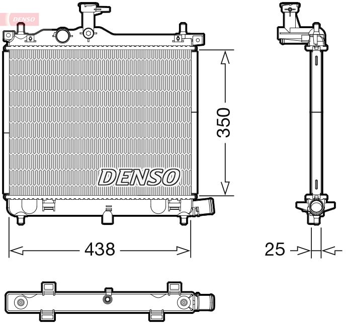 Kühler, Motorkühlung DENSO DRM41021