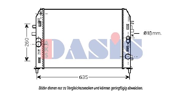 Kühler, Motorkühlung AKS DASIS 110061N