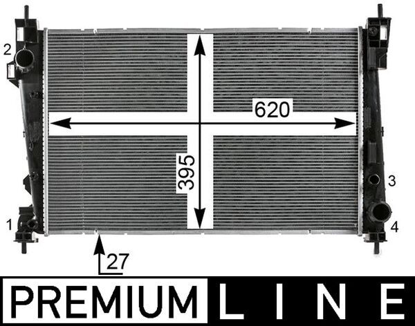 Kühler, Motorkühlung MAHLE CR1986000P