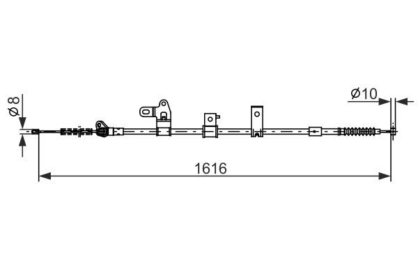 Seilzug Feststellbremse BOSCH 1 987 482 307
