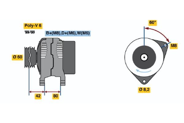 Generator BOSCH 0 986 036 690