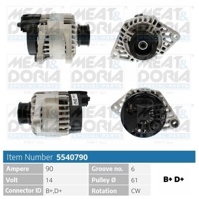 Generator MEAT & DORIA 5540790