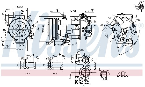 Kompressor, Klimaanlage NISSENS 890420