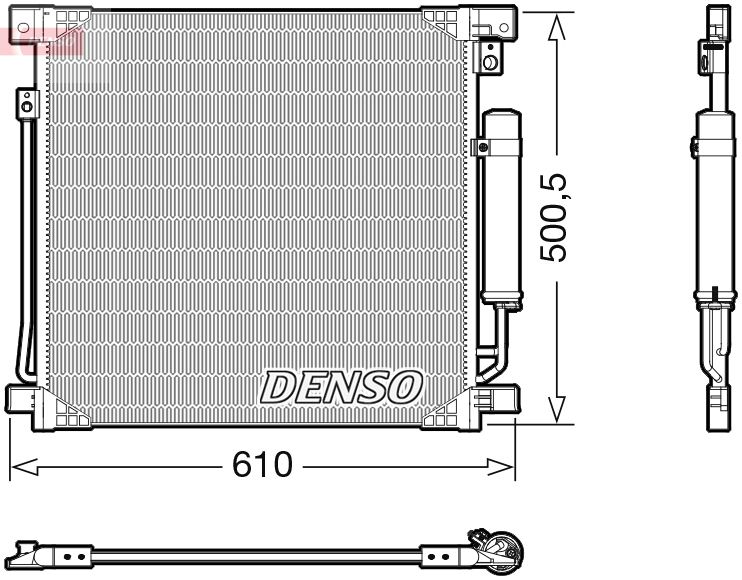 Klimakondensator Klimakühler Denso DCN45013