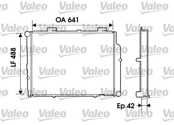 Kühler, Motorkühlung VALEO 734803