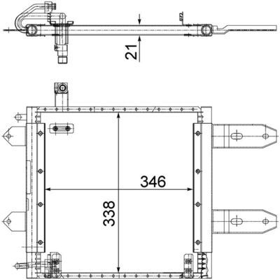 Kondensator, Klimaanlage MAHLE AC287000S