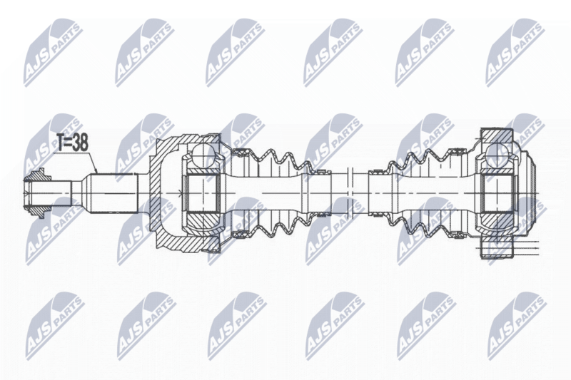 Antriebswelle NTY NPW-VW-176