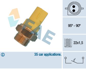 Temperaturschalter, Kühlerlüfter FAE 36330
