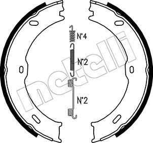 Bremsbackensatz, Feststellbremse METELLI 53-0246K